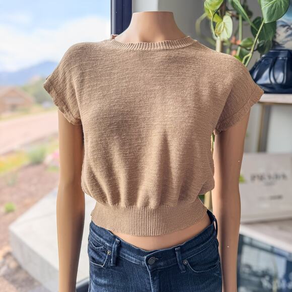 United Colors of Benetton, Linen and Cotton Blend Sweater “Vest”, Women’s Small - Picture 1 of 8